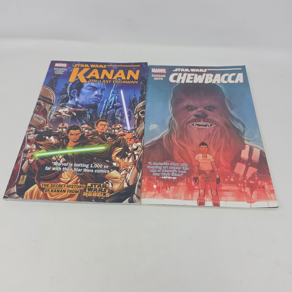 Star Wars Marvel Kanan The Last Padawan & Chewbacca Trade Paperback TPB Lot